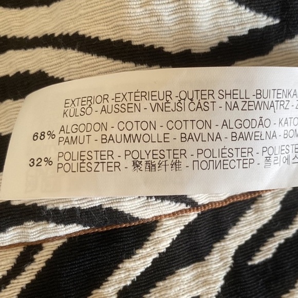Zara Zebra Print Crop Jacket Sz Small - Picture 7 of 7